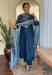 Picture of Chiffon & Silk Dark Slate Blue Readymade Salwar Kameez