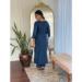 Picture of Chiffon & Silk Dark Slate Blue Readymade Salwar Kameez
