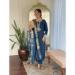 Picture of Chiffon & Silk Dark Slate Blue Readymade Salwar Kameez