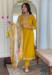 Picture of Chiffon & Silk Dark Golden Rod Readymade Salwar Kameez
