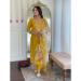 Picture of Chiffon & Silk Dark Golden Rod Readymade Salwar Kameez