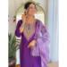 Picture of Chiffon & Silk Purple Readymade Salwar Kameez