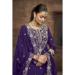 Picture of Admirable Silk Purple Straight Cut Salwar Kameez