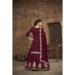 Picture of Taking Silk Maroon Straight Cut Salwar Kameez