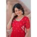 Picture of Fascinating Georgette Crimson Readymade Gown
