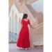 Picture of Fascinating Georgette Crimson Readymade Gown