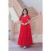 Picture of Fascinating Georgette Crimson Readymade Gown