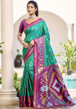 Picture of Sublime Silk Light Sea Green Saree