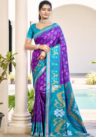 Picture of Radiant Silk Dark Cyan Saree
