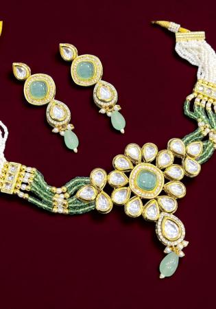 Picture of Delightful Chiffon Dark Sea Green Necklace Set