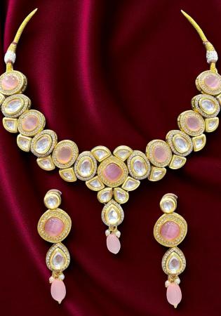 Picture of Well Formed Rosy Brown Necklace Set