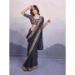 Picture of Beautiful Georgette Black Saree