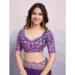 Picture of Bewitching Georgette Purple Saree