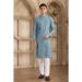 Picture of Graceful Silk Light Slate Grey Kurtis & Tunic