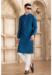 Picture of Wonderful Silk Midnight Blue Kurtis & Tunic