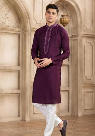Picture of Marvelous Silk Brown Kurtis & Tunic
