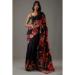 Picture of Pretty Chiffon Black Saree