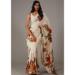 Picture of Excellent Chiffon Off White Saree