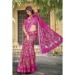 Picture of Wonderful Cotton & Linen Thistle Saree