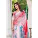 Picture of Resplendent Cotton & Linen Plum Saree
