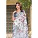 Picture of Exquisite Cotton & Linen Light Steel Blue Saree