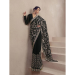 Picture of Sightly Georgette Black Saree