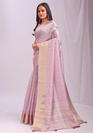 Picture of Radiant Organza Plum Saree