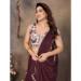 Picture of Magnificent Georgette Brown Saree