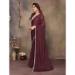 Picture of Magnificent Georgette Brown Saree