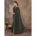 Picture of Marvelous Georgette Dark Olive Green Saree