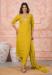Picture of Chiffon & Silk Golden Rod Readymade Salwar Kameez