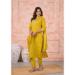 Picture of Chiffon & Silk Golden Rod Readymade Salwar Kameez