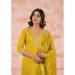Picture of Chiffon & Silk Golden Rod Readymade Salwar Kameez