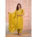 Picture of Chiffon & Silk Golden Rod Readymade Salwar Kameez