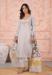 Picture of Chiffon & Silk Azure Readymade Salwar Kameez