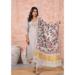 Picture of Chiffon & Silk Azure Readymade Salwar Kameez