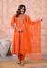 Picture of Chiffon & Silk Tomato Readymade Salwar Kameez