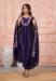 Picture of Chiffon & Silk Dark Slate Blue Readymade Salwar Kameez