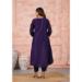 Picture of Chiffon & Silk Dark Slate Blue Readymade Salwar Kameez
