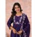 Picture of Chiffon & Silk Dark Slate Blue Readymade Salwar Kameez