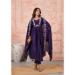 Picture of Chiffon & Silk Dark Slate Blue Readymade Salwar Kameez