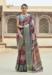 Picture of Statuesque Chiffon Dark Olive Green Saree