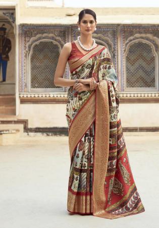 Picture of Elegant Chiffon Dark Sea Green Saree