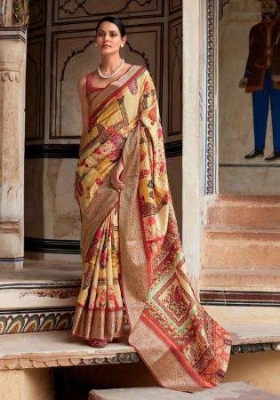 Picture of Ideal Chiffon Khaki Saree
