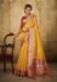 Picture of Magnificent Silk Golden Rod Saree