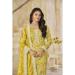 Picture of Chiffon Dark Golden Rod Straight Cut Salwar Kameez