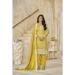 Picture of Chiffon Dark Golden Rod Straight Cut Salwar Kameez