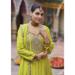 Picture of Magnificent Chiffon Khaki Straight Cut Salwar Kameez