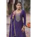 Picture of Sublime Chiffon Purple Straight Cut Salwar Kameez