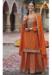 Picture of Excellent Chiffon Chocolate Straight Cut Salwar Kameez